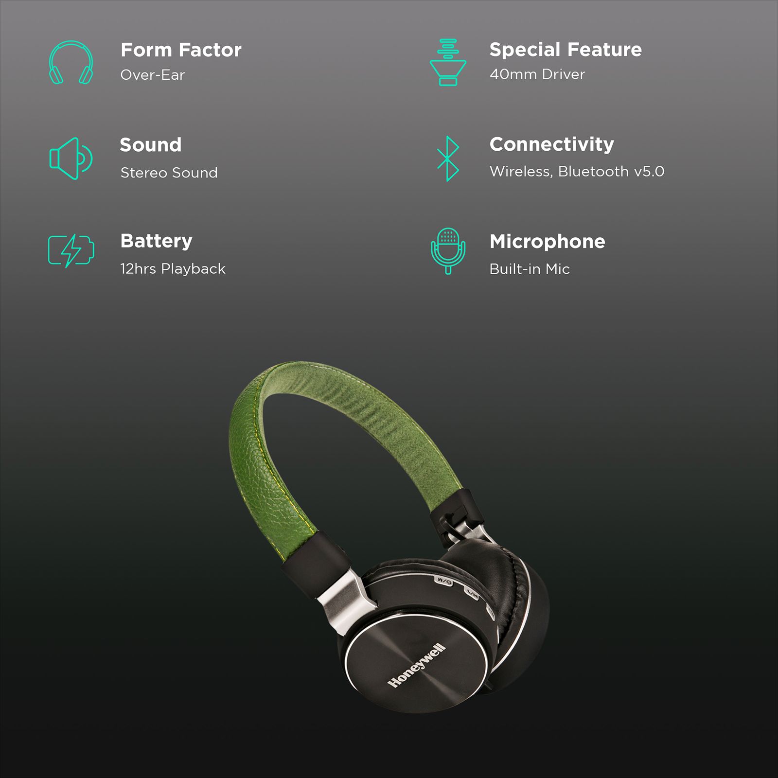 Buy Honeywell Moxie V10 Bluetooth Headphone with Mic (Google